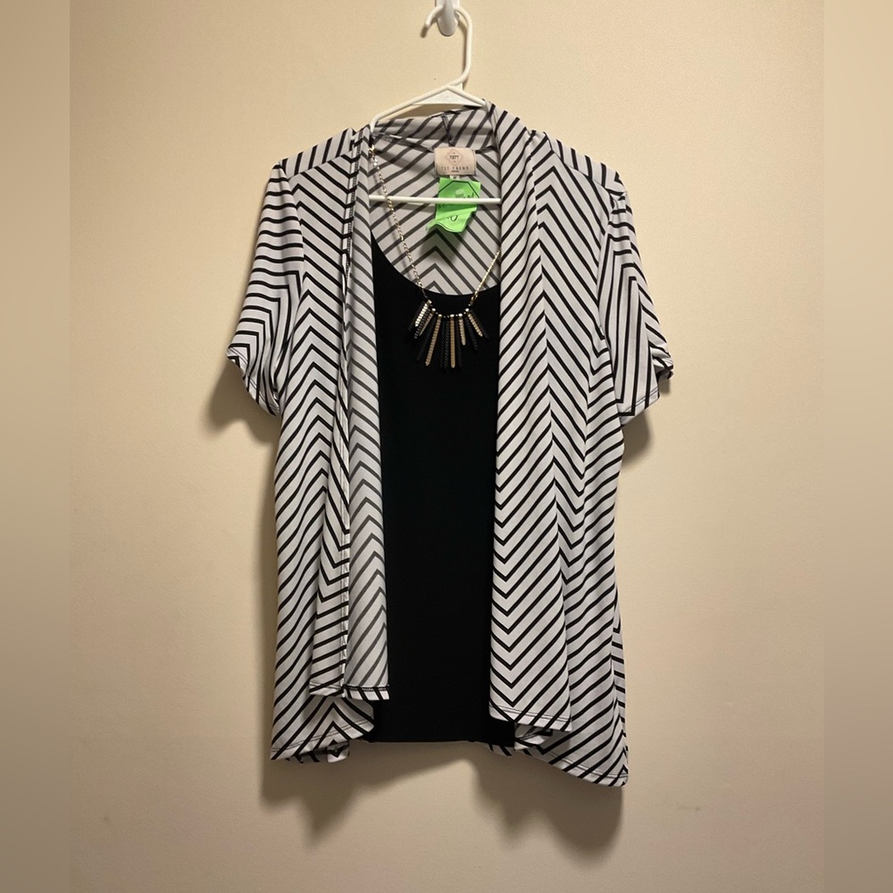 Black and white shirt